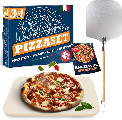 Blumtal Pizzastein-Set mit Schieber